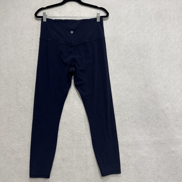 Athleta Leggings Womens Medium Navy Ultra High Rise Elation 7/8 Tight Yoga - Picture 7 of 8